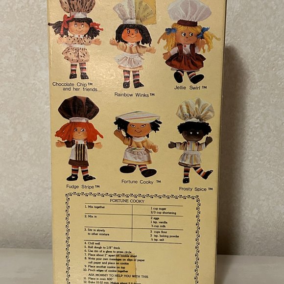 NIB Vintage THE COOKY BOX Fortune Cooky Smells like Almond Bendable Doll - Picture 3 of 6